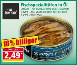 Norma Fischspezialitäten in Öl Angebot