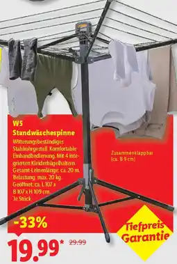 Lidl W5 Standwäschespinne Angebot