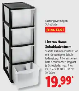 Lidl Livarno Home Schubladenturm Angebot