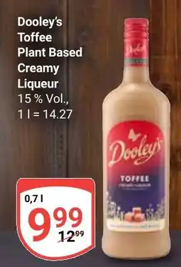 Globus Dooley's Toffee Plant Based Creamy Liqueur Angebot