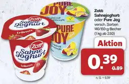 Famila Nord West Zott Sahnejoghurt oder Pure Joy Angebot