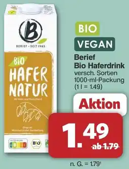 Famila Nord West BIO VEGAN Berief Bio Haferdrink Angebot