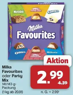 Famila Nord West Milka Favourites oder Party Mix Angebot