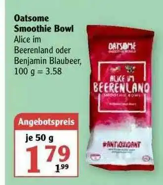 Globus Oatsome Smoothie Bowl Angebot