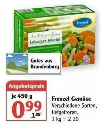 Globus Frenzel Gemüse Angebot