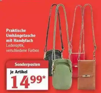 Globus Praktische Umhängetasche Mit Handyfach Angebot