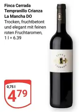 Globus Finca Cerrada Tempranillo Crianza La Mancha DO Angebot