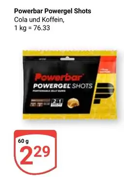 Globus Powerbar Powergel Shots Cola und Koffein Angebot
