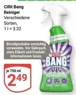 Globus Cillit Bang Reiniger Angebot