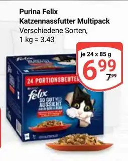 Globus Purina Felix Katzennassfutter Multipack Angebot