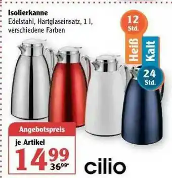 Globus Cilio Isolierkanne Angebot