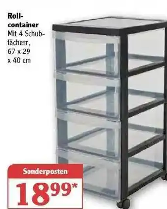 Globus Rollcontainer Angebot