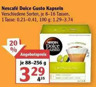 Globus Nescafé Dolce Gusto Kapseln Angebot