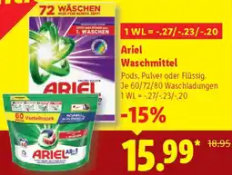 Lidl Ariel Waschmittel Angebot