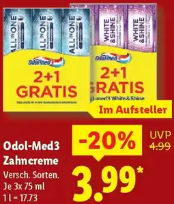Lidl Odol-Med3 Zahncreme Angebot