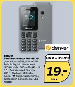 NETTO denver Senioren-Handy FAS-1806 Angebot