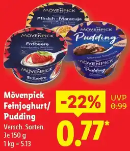 Lidl Mövenpick Feinjoghurt/ Pudding Angebot