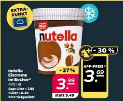 NETTO nutella Eiscreme im Becher Angebot