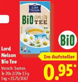 Lidl Lord Nelson Bio Tee Angebot