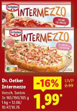 Lidl Dr. Oetker Intermezzo Angebot