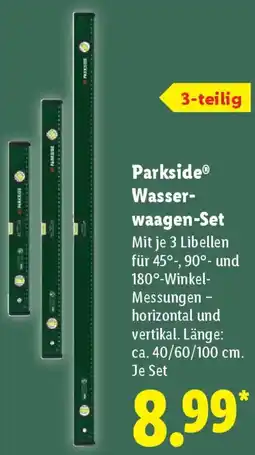 Lidl Parkside Wasserwaagen-Set Angebot