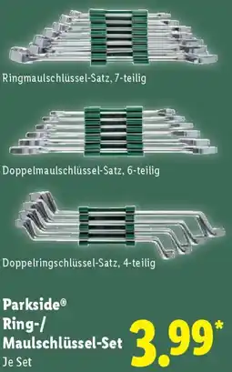 Lidl Parkside Ring-/ Maulschlüssel-Set Angebot