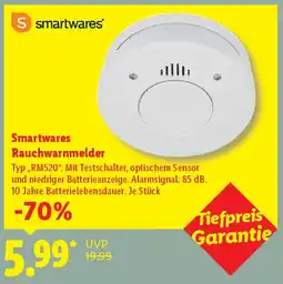 Lidl Smartwares Rauchwarnmelder Angebot