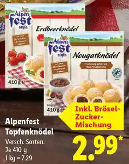 Lidl Alpenfest Topfenknödel Angebot