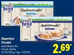Lidl Alpenfest Strudel Angebot