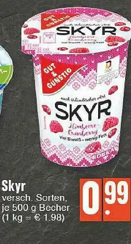 Edeka Gut & Günstig Skyr Angebot