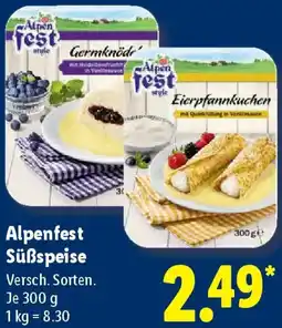 Lidl Alpenfest Süßspeise Angebot