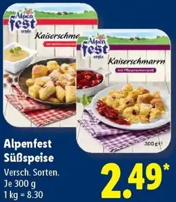 Lidl Alpenfest Süßspeise Angebot