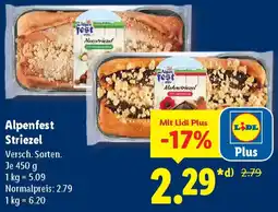 Lidl Alpenfest Striezel Angebot