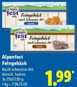 Lidl Alpenfest Feingebäck Angebot