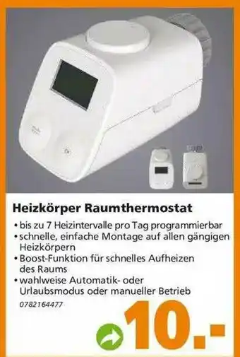 Globus Baumarkt Heizkörper Raumthermostat Angebot