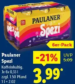 Lidl Paulaner Spezi Angebot