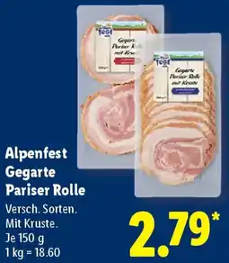 Lidl Alpenfest Gegarte Pariser Rolle Angebot