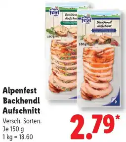 Lidl Alpenfest Backhendl Aufschnitt Angebot