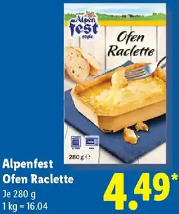 Lidl Alpenfest Ofen Raclette Angebot
