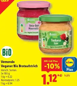 Lidl Vemondo Veganer Bio Brotaufstrich Angebot