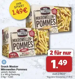 Famila Nord West Snack Master Mikrowellen Pommes Angebot