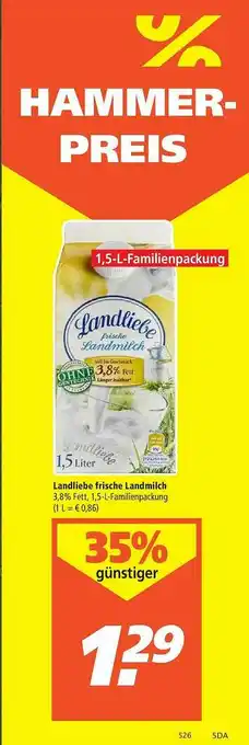 Marktkauf Landliebe Frische Landmilch Angebot