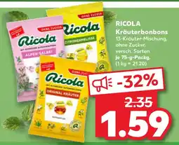 Kaufland RICOLA Kräuterbonbons Angebot