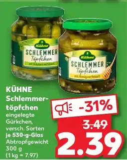 Kaufland KÜHNE Schlemmertöpfchen Angebot