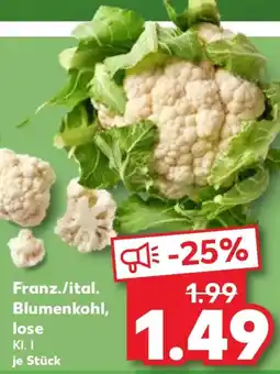 Kaufland Franz./ital. Blumenkohl, lose Angebot