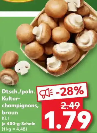 Kaufland Dtsch./poln. - Kulturchampignons, braun Angebot