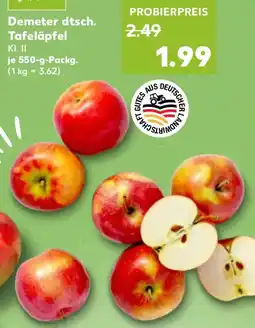 Kaufland Demeter dtsch. Tafeläpfel Angebot