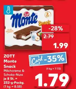 Kaufland ZOTT Monte Snack Angebot