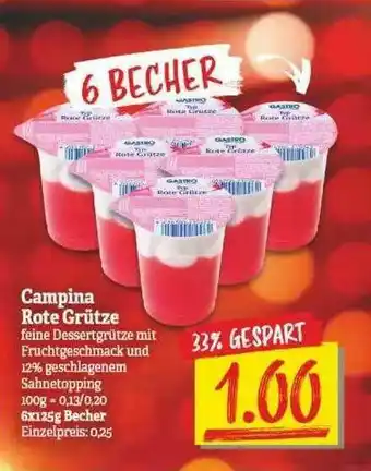 NP Discount Campina Rote Grütze Angebot