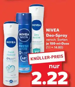 Kaufland NIVEA Deo-Spray Angebot